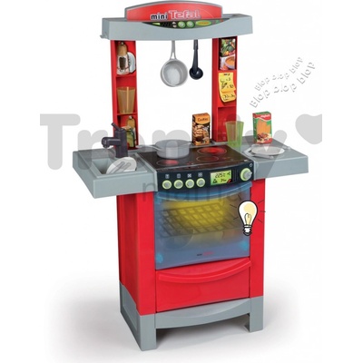 Smoby kuchyňka Cook'Tronic Tefal 24147 červeno stříbrná