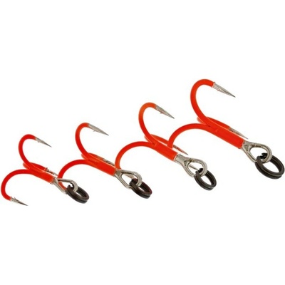 Westin Rigged Trout Treble Hooks Velikost 6 UV oranžová 4ks