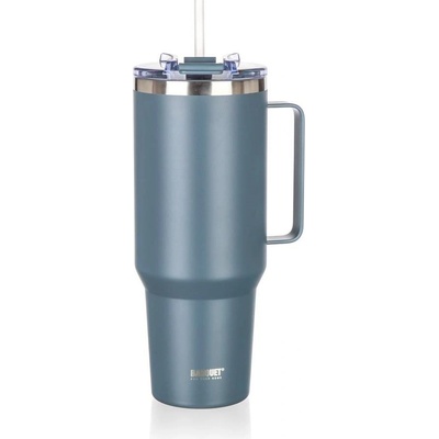 Banquet Termohrnek nerezový s uchem TWAIN 1,2 l tmavě šedý