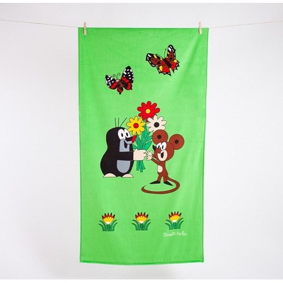 Matějovský plážová osuška Krteček 70 x 150 cm - Krtek a myška – Hledejceny.cz