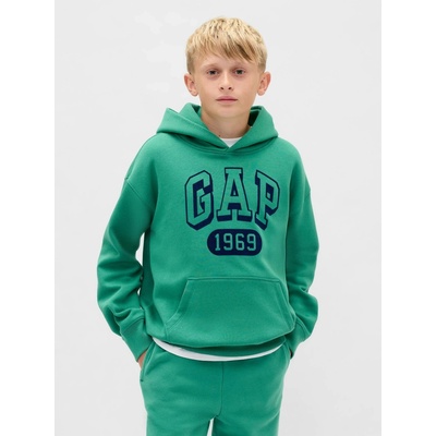 GAP dětská mikina VintageSoft zelená