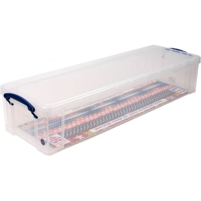REALLY USEFUL plastový box 22 l s vekom 80 × 25,5 × 15,5 cm transparentný