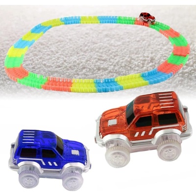 4Leaders Autíčko ke svítící autodráze modré 8,8×4,2×4,5 cm – Hledejceny.cz