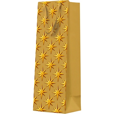 PAW Darčeková taška vianočná 12x37x10 cm Embossed Stars