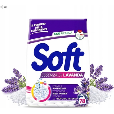 Soft prášek na praní Levandule 78 PD