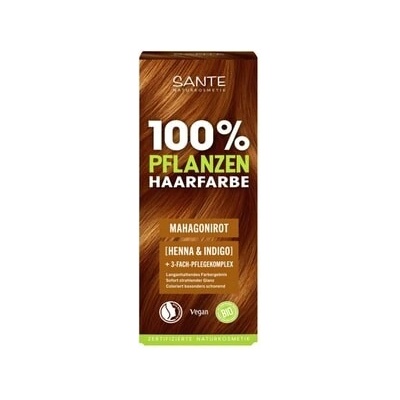 Sante 100% rostlinná barva na vlasy mahagonově červená 07 Barva vlasů Unisex 100 g