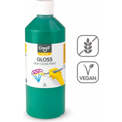 Lesklá polyvinylová barva Creall Gloss 500 ml - zelená