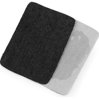 Stoklasa Klasická nažehlovací záplata modrá jeans RIFLOVÁ, textilní bavlněná 740371/7, jednobarevná černá, 5,3x7,9cm, 10 kusů v balení – Hledejceny.cz