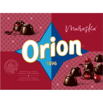 ORION Maraska pralinky z hořké čokolády s višňovou náplní 158 g