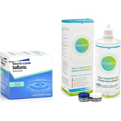 Bausch & Lomb SofLens 38 6 čoček + Solunate Multi-Purpose 400 ml s pouzdrem – Hledejceny.cz