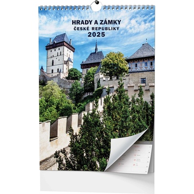 Hrady a zámky České republiky nástěnný 2025