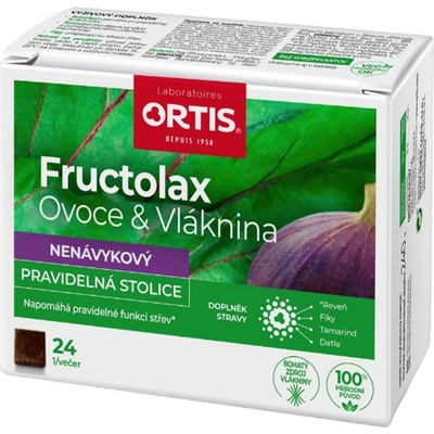 Fructolax Ovoce & Vláknina 24 žvýkacích kostek