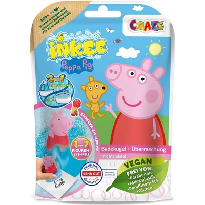 Peppa Pig Bath Bomb koupelová bomba pro děti Raspberry 165 g – Hledejceny.cz