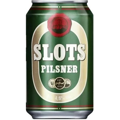 Slots Pilsner 4,6% 0,33 l (plech)
