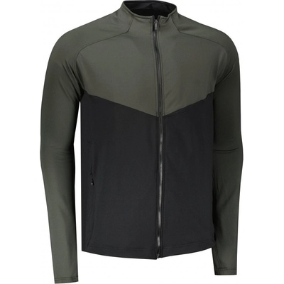Sensor Coolmax Thermo mikina celozip olive green/černá