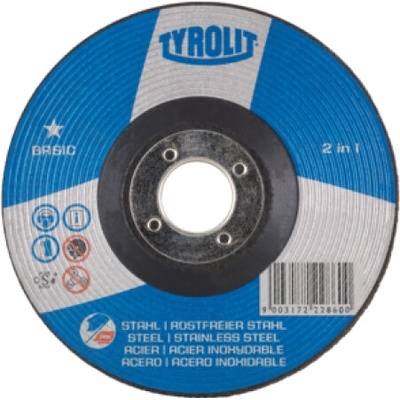 TYROLIT Kotúč 125x6,0 A30Q BASIC oceľ/nerez