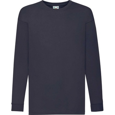 Kids Valueweight Long Sleeve T deep tmavomodrá