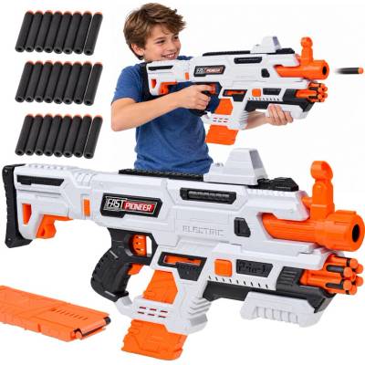 Fast Pioneer Dětská pistole na pěnové náboje 2v1 elektrická a manuální