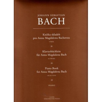 Johann Sebastian Bach Knížka skladeb pro Annu Magdalenu Bachovou noty klavír sólo – Hledejceny.cz