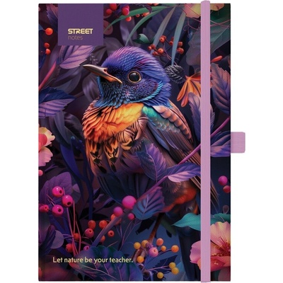 Eurocom Blok A5, 100l, 80g, linkovaný - Animals Bird s gumou