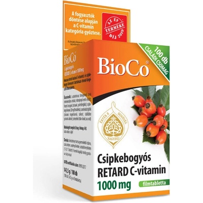 BioCo C+D duo RETARD C-Vitamín 1000 mg + D3-Vitamín 2000 IU 100 tabliet