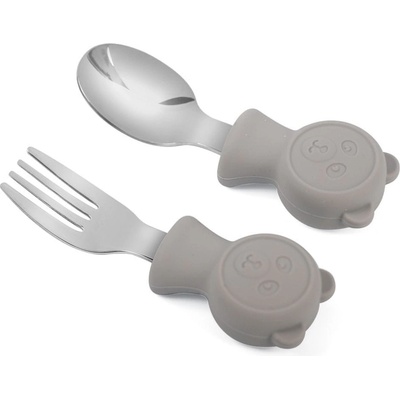 Martons Detský príbor Bear Light Beige 2 ks