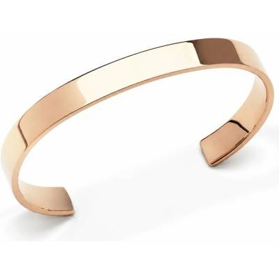 Daniel Wellington Unisex náramek růžovozlatý Line Cuff Polished S DW00401773