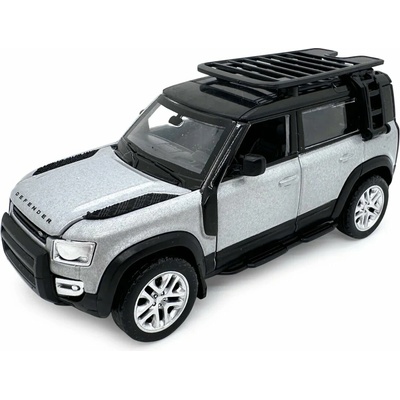 JAMARA Kovový model Land Rover Defender 110 1:43 stříbrný