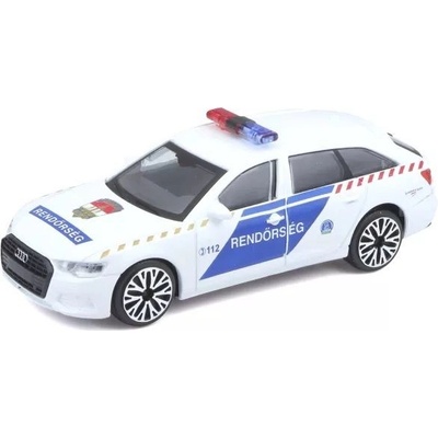 Bburago Maďarské policejní auto Audi A6 Avant 1:43