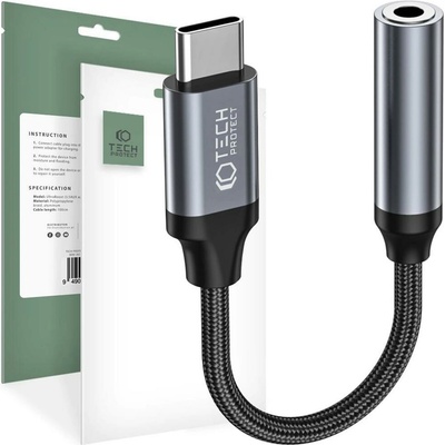 TECH-PROTECT ULTRABOOST ADAPTER TYPE-C TO MINI JACK 3.5m