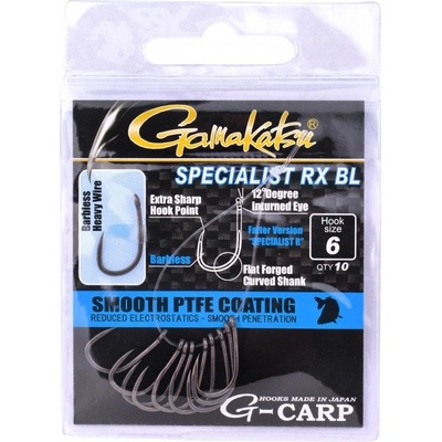 Gamakatsu G-Carp Specialist RX BL vel.4 10 ks