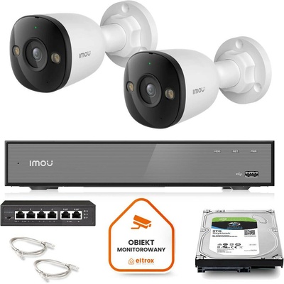 IMOU Sada monitoringu 2x PS3E 8Q0 8MP POE