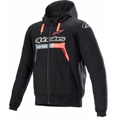 Alpinestars CHROME IGNITION HOODIE čierna/červená/sivá/biela