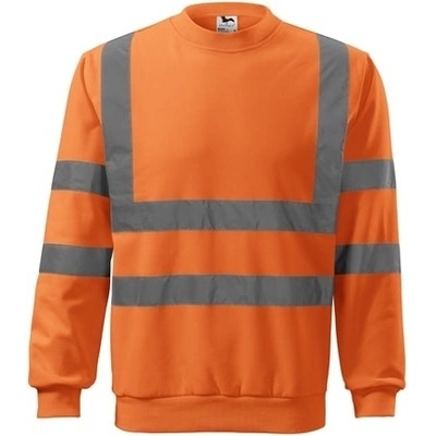 Malfini Rimeck 4V698 HV Essential Unisex mikina reflexná oranžová