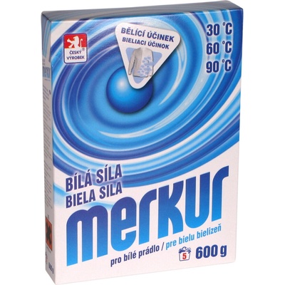 Merkur Biela síla univerzálný prací prostriedok pro bílé prádlo 600 g