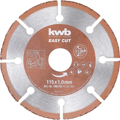 kwb 790540 rezný kotúč rovný 125 mm 1 ks dřevo, plast, měď