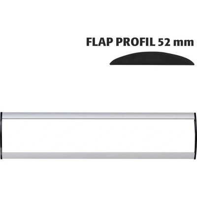 A-Z Reklama CZ Orientační nástěnná tabulka 52 × 300 mm - Flap Profil – kód UDS520NA30
