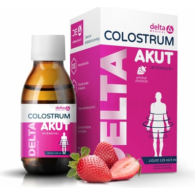Delta colostrum liquid jahoda 125 ml