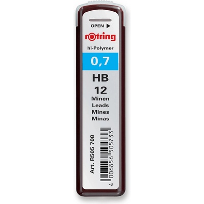 Rotring tuhy do mikrotužky 0,7 mm, HB S0312690 12 ks