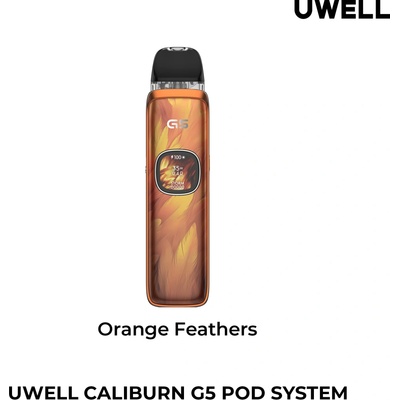 Uwell Caliburn G5 1600 mAh POD kit Orange Feathers
