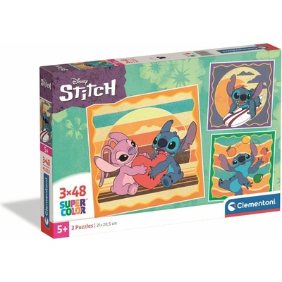 Clementoni Stitch Priateľský mimozemšťan 3x48 dielov