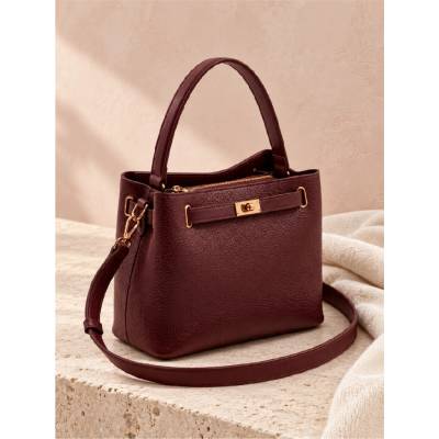 KASSANDRA Koženková crossbody ANDREAS Vínová