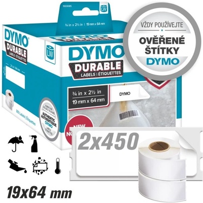 Štítky Dymo LW Durable - odolné, 19x64 (1933085) 2x450ks