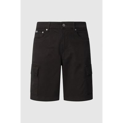 Pepe Jeans GYMDIGO FIVE POCKETS CARGO SHORT černá