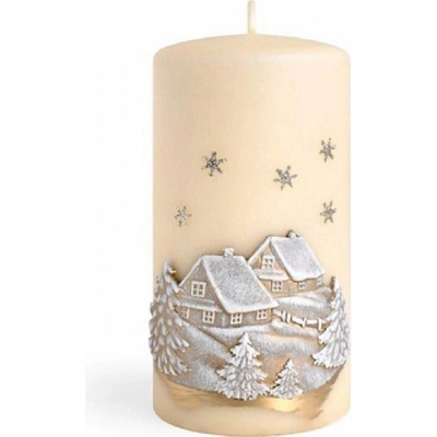 Artman Candles CHALÚPKY V ZIME 7 x 14 cm