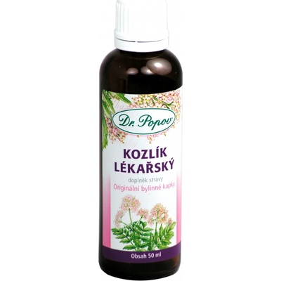 Dr.Popov Kozlík lékařský originální bylinné kapky 50 ml