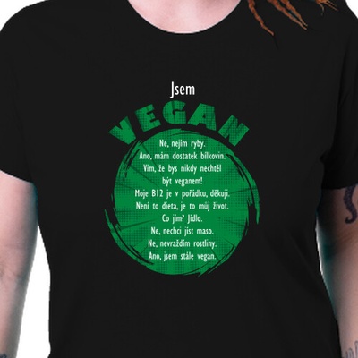 Dámské tričko Jsem vegan dámské