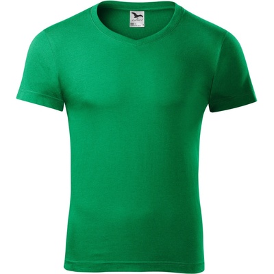 Malfini V-neck 146 trávovo zelené