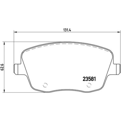 Sada brzdových platničiek kotúčovej brzdy BREMBO P 85 057