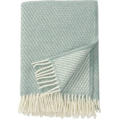 Klippan Vlněný pléd Velvet duck egg blue 130x200